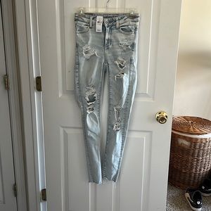American Eagle next level stretch jeans.
